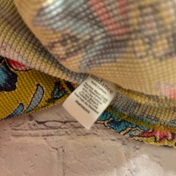 SUNDANCE 100% COTTON MULTI COLORED PAISLEY FLORAL THERMAL STYLE WOMEN’S PJS MED - Picture 6 of 11